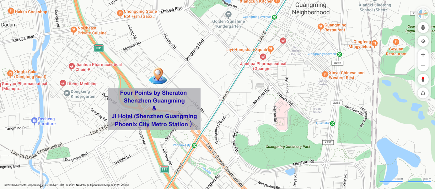 Map of Guangming District